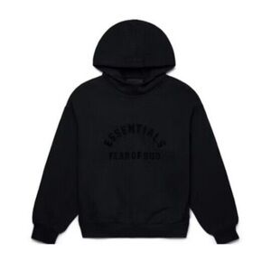 Fear of God Essentials Hoodies Jet Black
